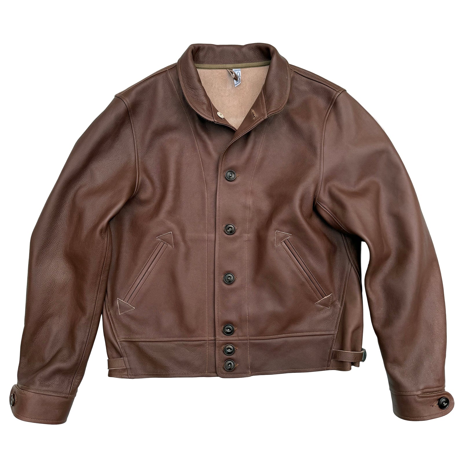 Campus Jacket Bison Veg Tan Leather