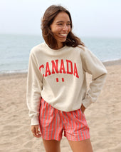 Canada Fleece Sweatshirt Eggshell Unisex