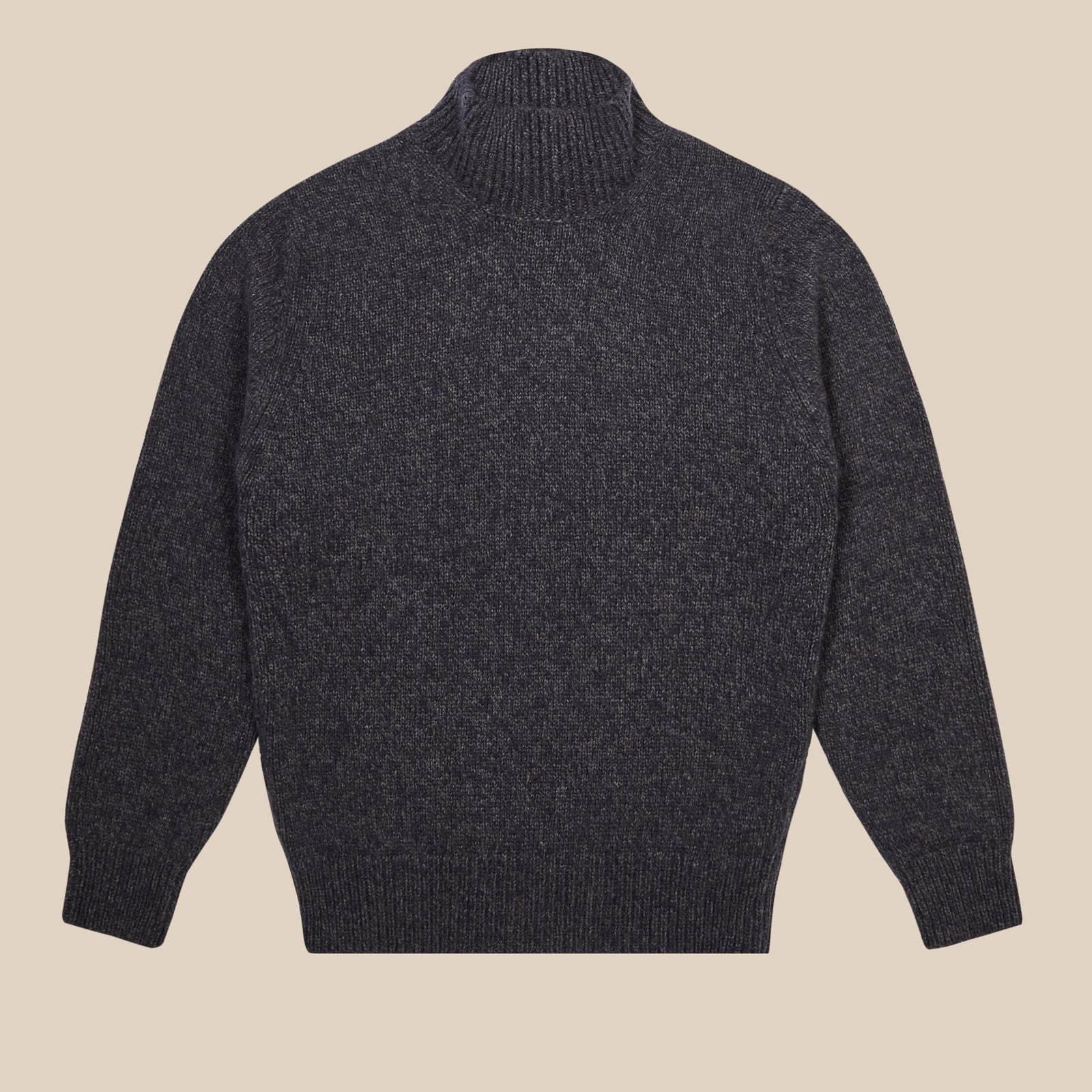 Cashmere Wool Captain S Funnel Neck Sweater In