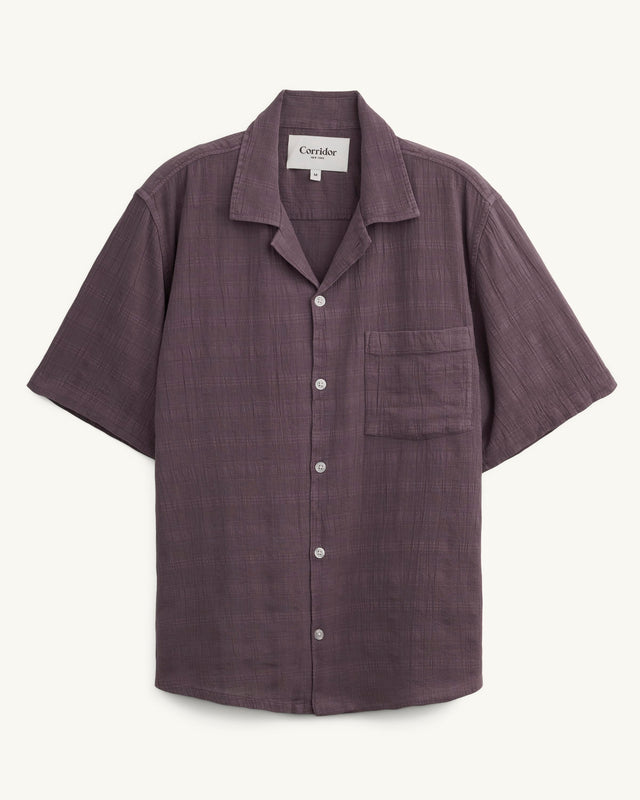 Washed Dobby SS - Purple