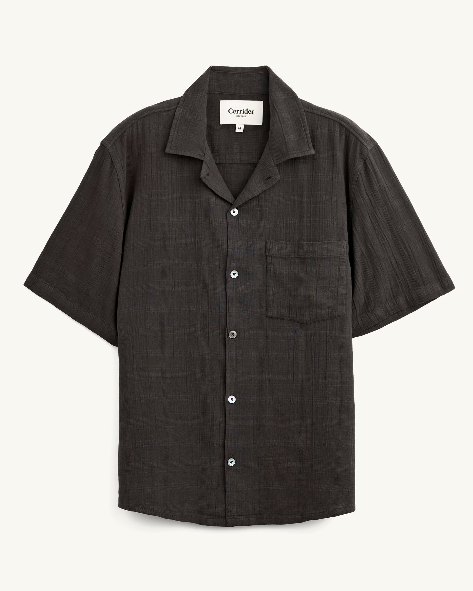 Washed Dobby SS - Black