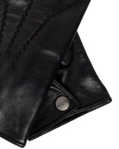 007 Leather Cashmere Lined Gloves Black