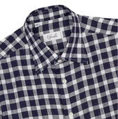 Chemise Bleue Et Blanche En Coton Carreaux