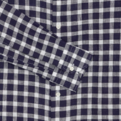 Chemise Bleue Et Blanche En Coton Carreaux