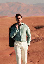 Chemise Verte En Lin