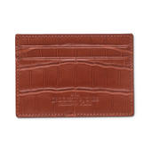 Card Holder Tan Crocodile
