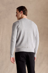 Hudson Crew Neck Cardigan Grey