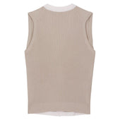 Gilet Beige En Coton