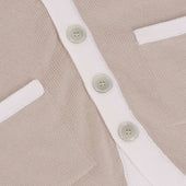 Gilet Beige En Coton