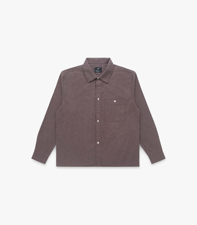 Carmine Flannel Twill Cotton Shirt
