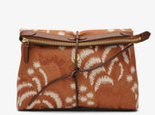M/S Carry - Palm Jacquard/Cuoio