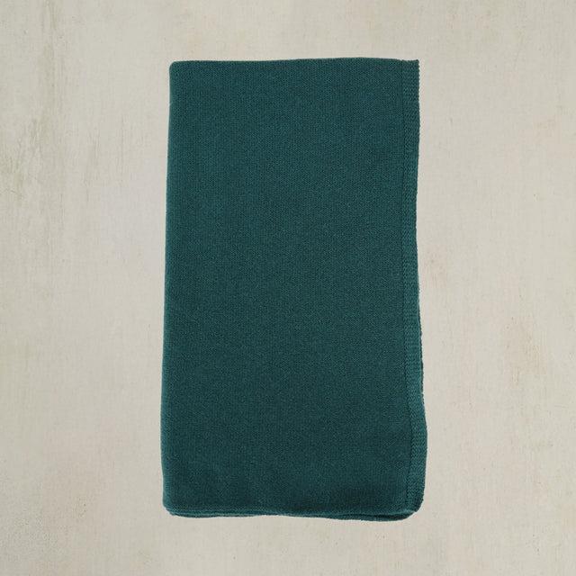 Cashmere Knitted Scarf In Dark Green