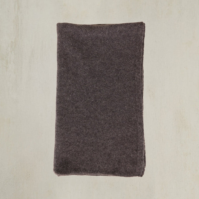 Cashmere Knitted Scarf In Dark Grey