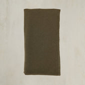 Cashmere Knitted Scarf In Olive