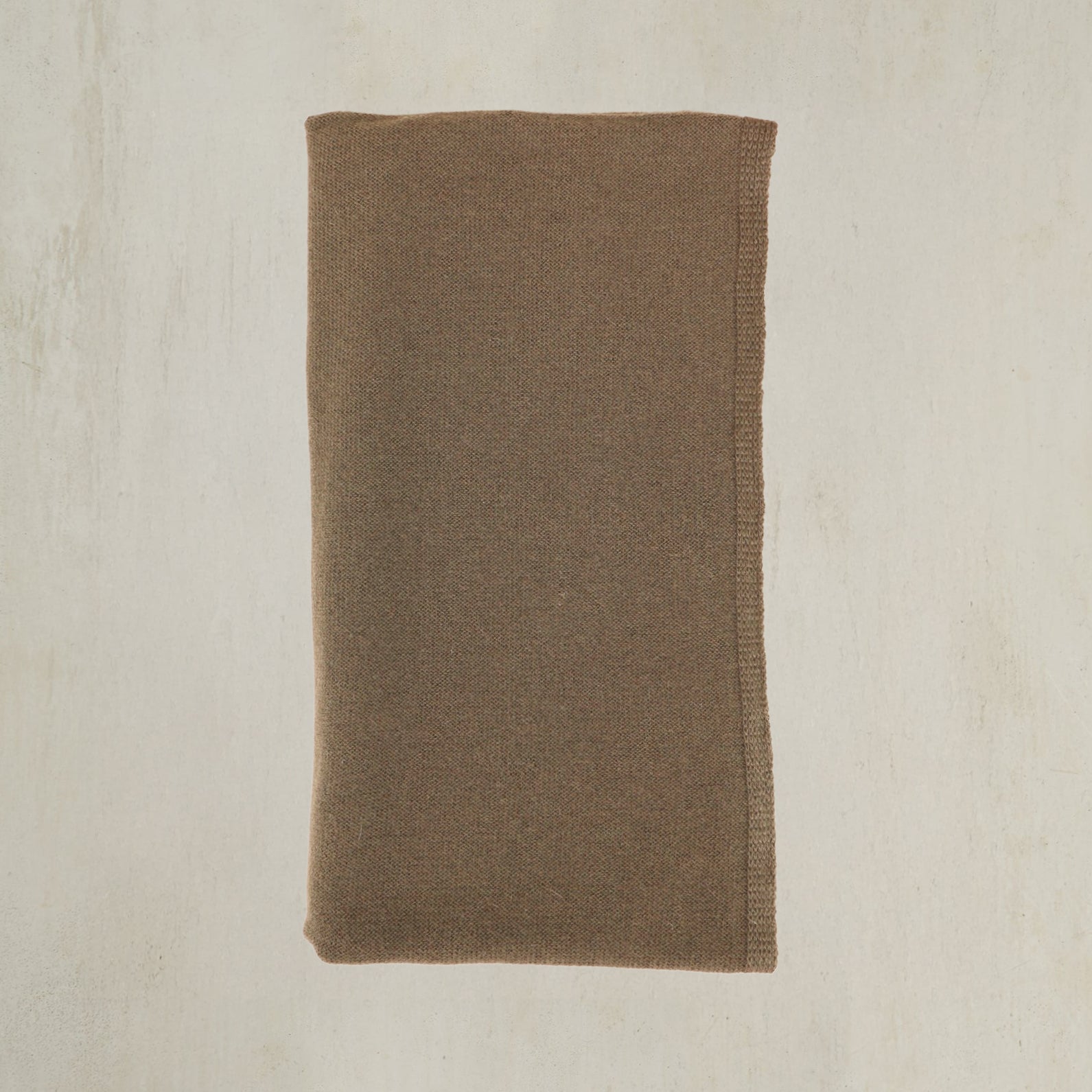 Cashmere Knitted Scarf In Natural