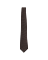 Cashmere Oxford Tie - Brown