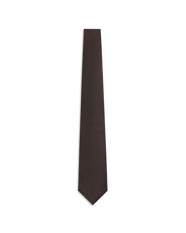 Cashmere Oxford Tie - Brown
