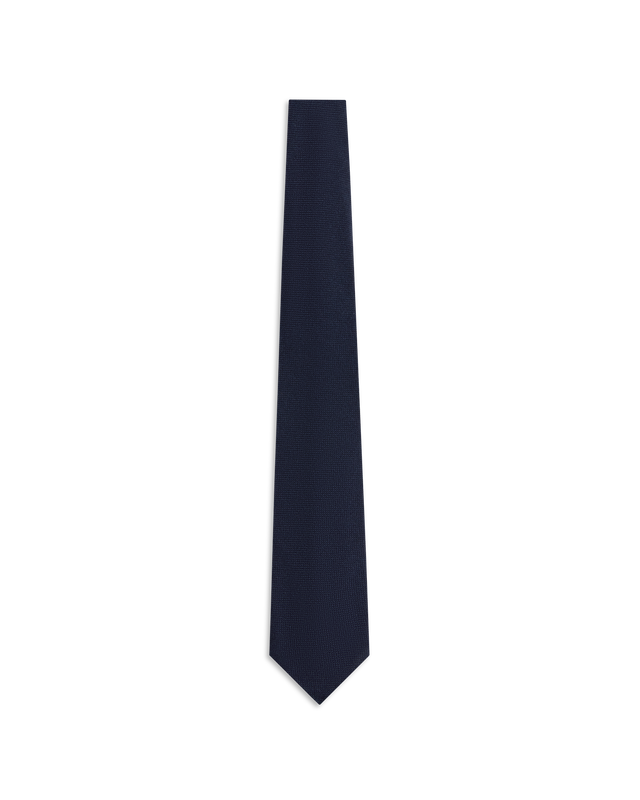 Cashmere Oxford Tie - Navy