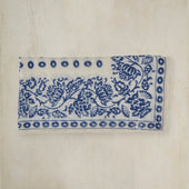 Cashmere And Silk Geometric Provence Neckerchief In