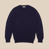 Cashmere crew neck in navy