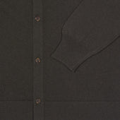 Cashmere Shirt Cardigan In Dark