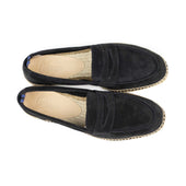 Nacho Penny Loafer Style Espadrilles In Suede