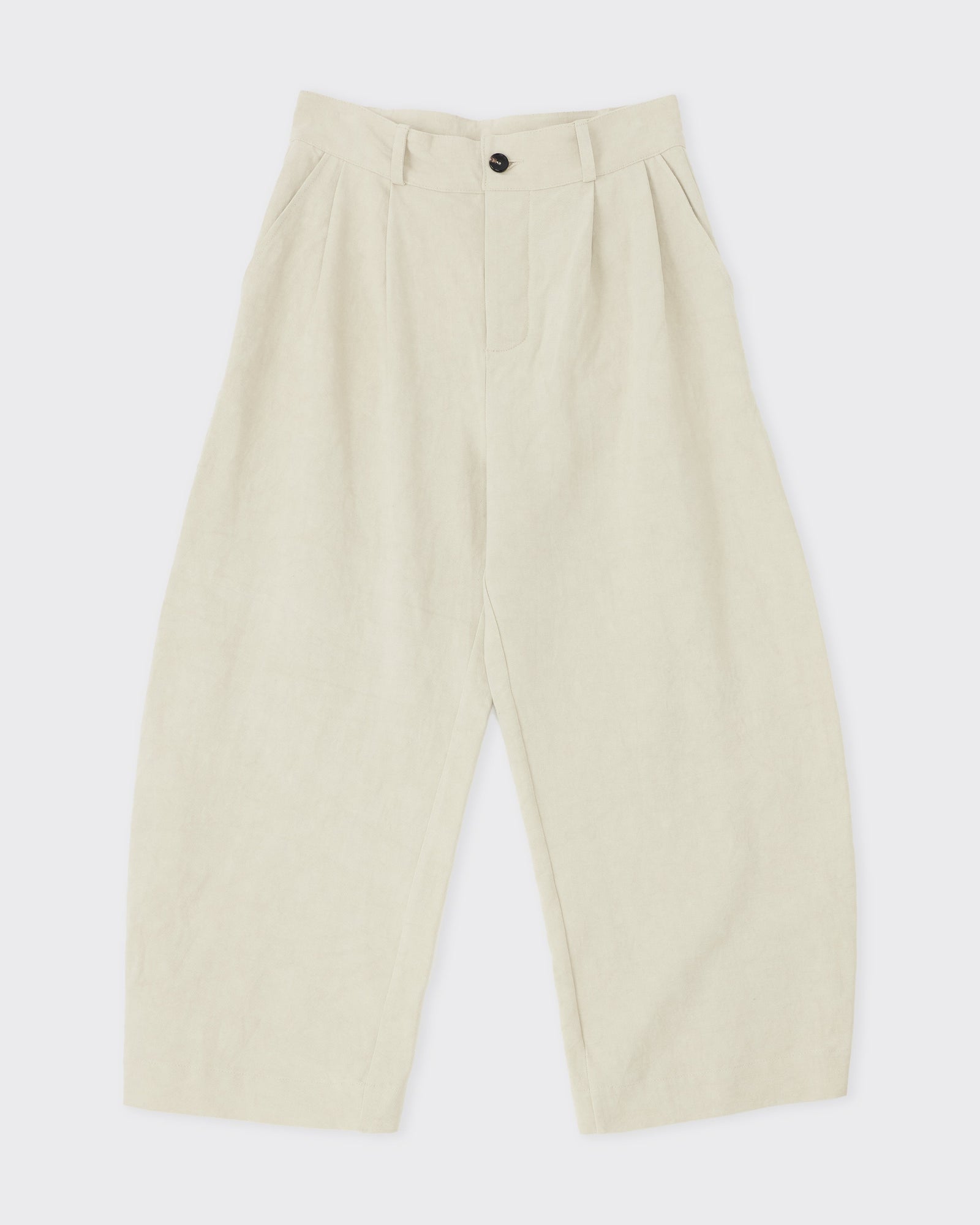 Japanese Cotton Linen Robby Trouser Natural