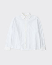 Japanese Organic Cotton Dennis Shirt, Sky / White Stripe