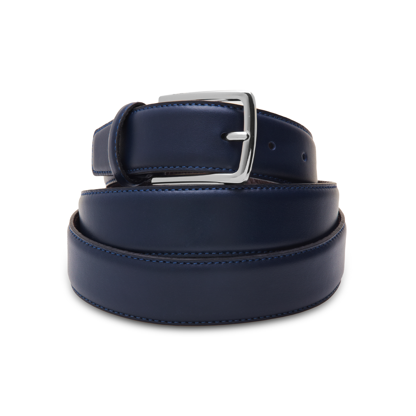 Marine Boucle Argent E Cuir De Veau