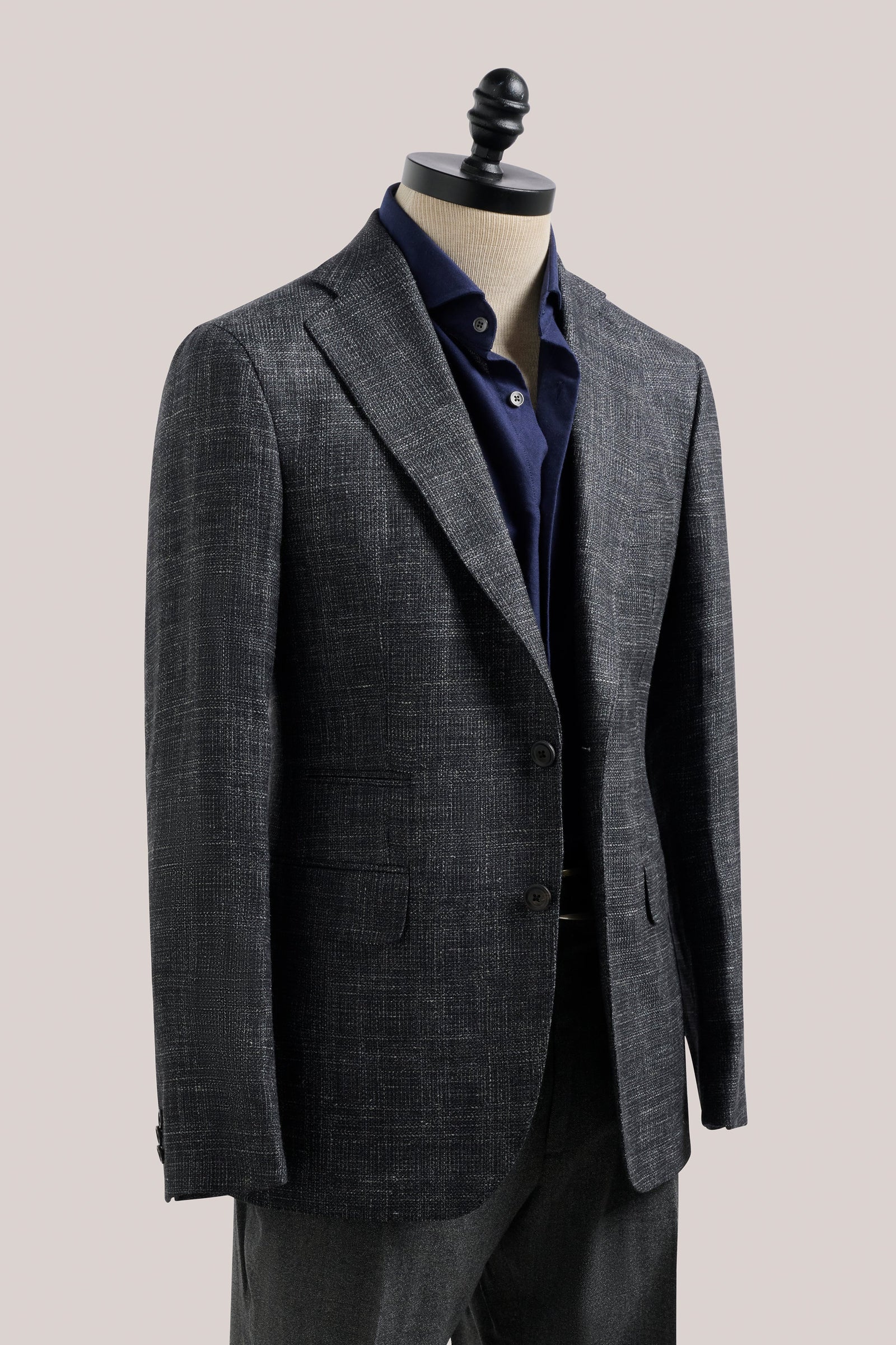 Apollo Unstructured Blazer Wool Silk Linen Melange