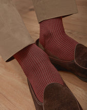 Bordeaux Pied De Poule Fil D Cosse