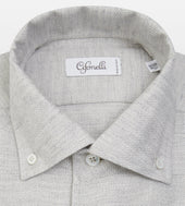 Chemise Grise En Coton Laine