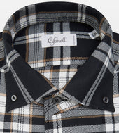 Chemise épaisse noire à carreaux