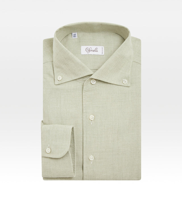 Chemise vert d'eau en coton