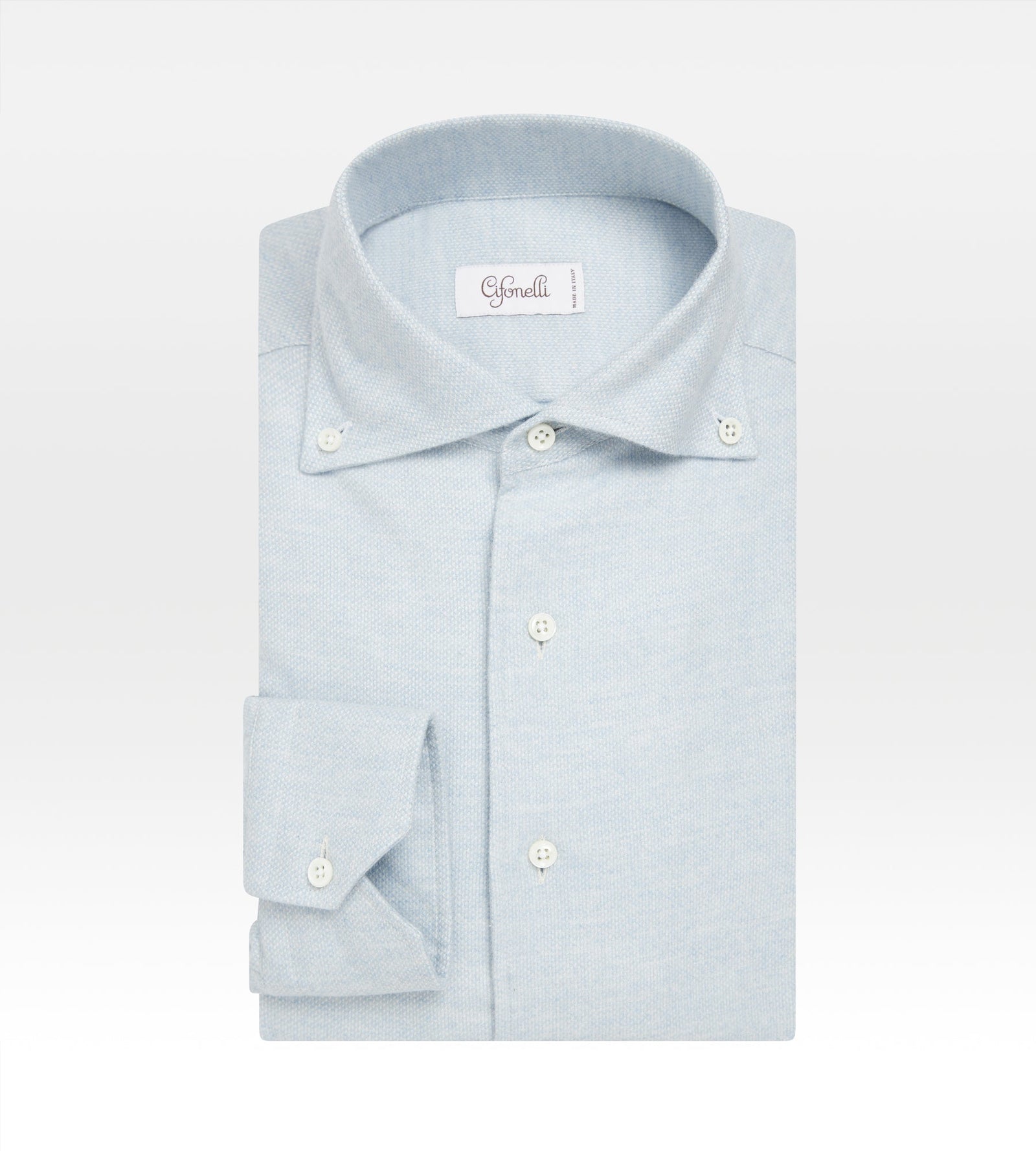 Chemise Bleu Ciel En Coton Piqu