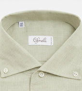 Chemise vert d'eau en coton
