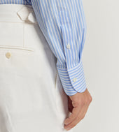 Chemise Bleu Ciel Ray E Col Indien