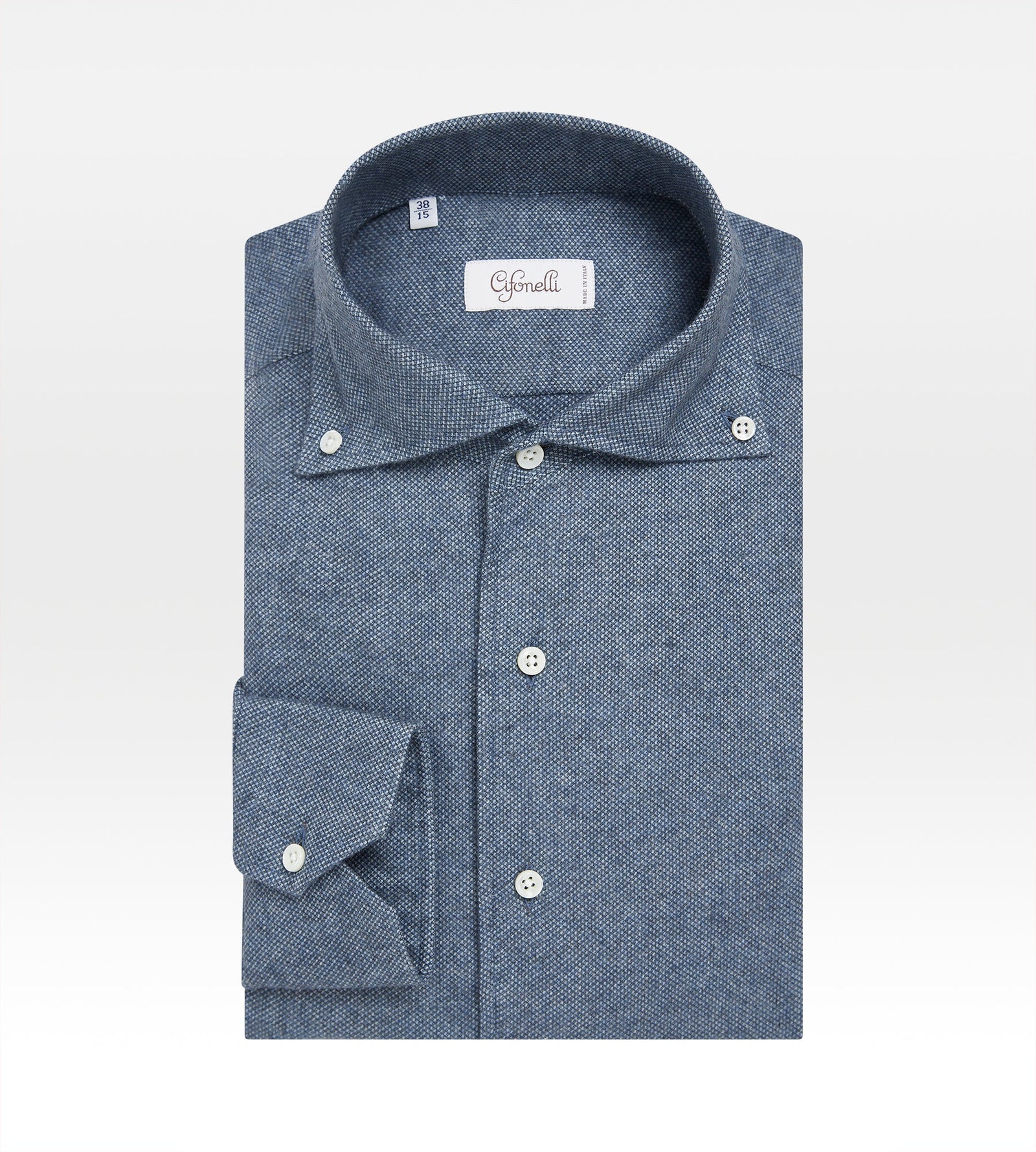 Chemise Bleu Fonc En Coton Piqu
