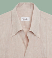 Chemise Guayabera Beige Clair En Lin
