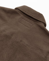 Reverse Fleece Overshirt Chestnut Unisex