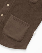Reverse Fleece Overshirt Chestnut Unisex