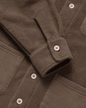 Reverse Fleece Overshirt Chestnut Unisex