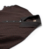Chevron Knit Polo In And Brick Cotton