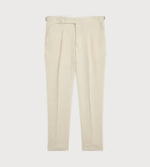 Pantalon En Soie Et Lin