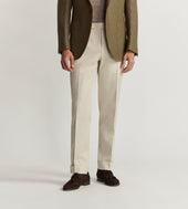 Pantalon écru en coton