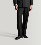 Pantalon noir en lin