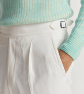 Pantalon En Lin Et Coton