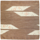 Vintage Kimono Silk Pocket Square Cinnamon