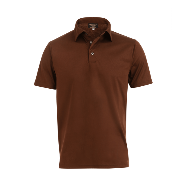 Cinnamon Cotton Polo Shirt - New
