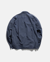 Wes Straight Hem Work Shirt Washed Pigment Dyed Poplin